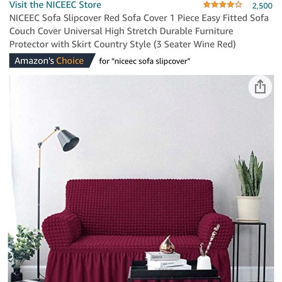 Furniture Slipcover 97% polyester 3% Spandex 💕 - Picture 15 of 15